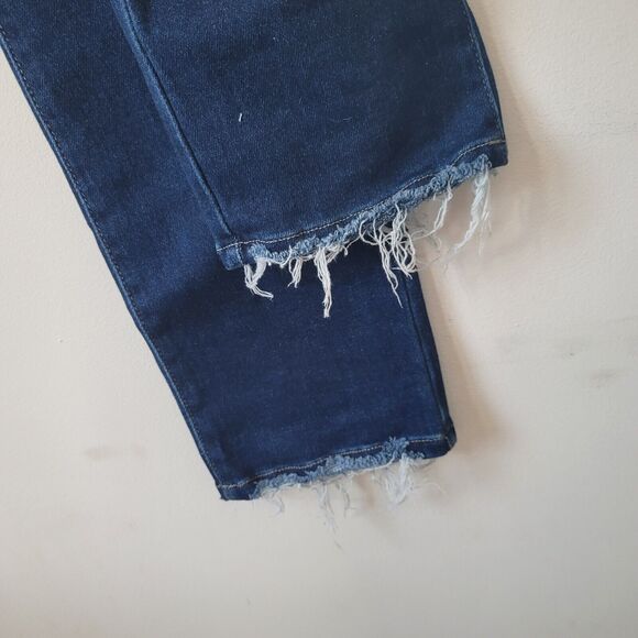 Pookie Loves Sebastian Jeans size 25 Blues slim relaxed High Rise raw hem - Picture 6 of 7